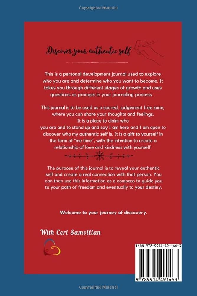 Journal and discover your authentic self: Samvilian, Ceri Journal and discover your authentic self: Samvilian, Ceri
